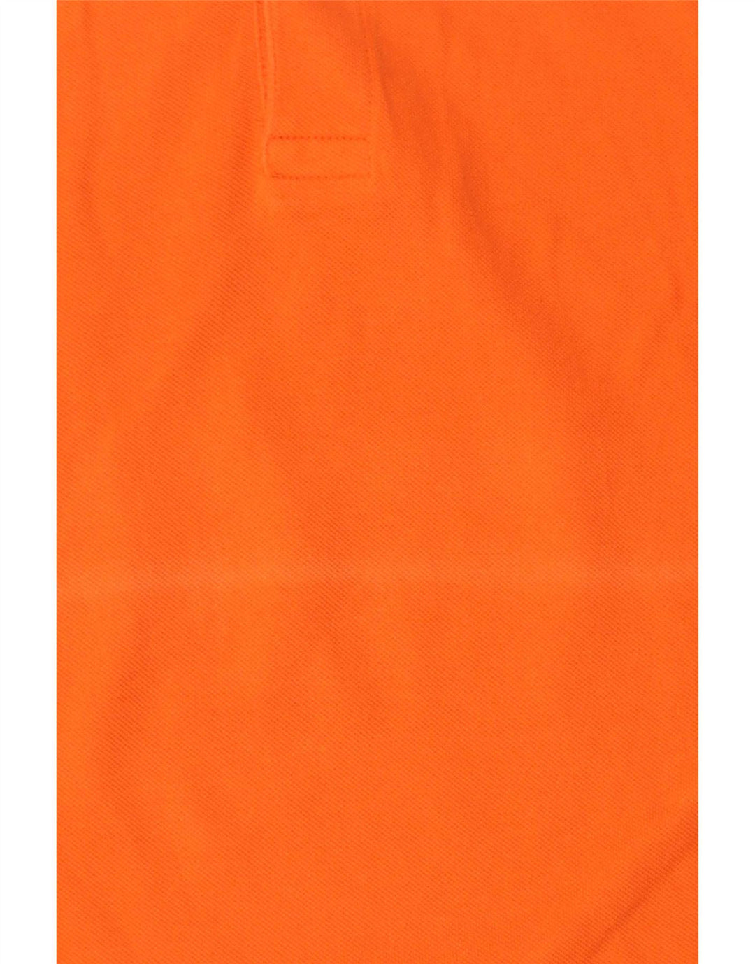 Diadora Mens Polo Shirt Large Orange Striped Cotton