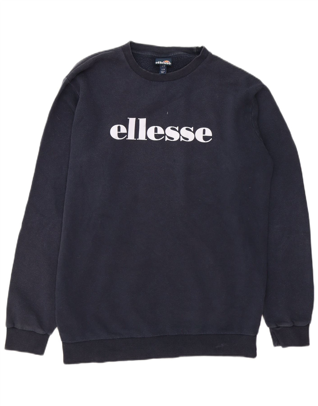 Ellesse Mens Graphic Sweatshirt Jumper Medium Navy Blue