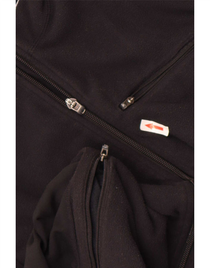 Nike Womens Fleece Jacket US 8/10 Medium Black Polyester