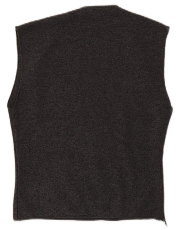 Zara Womens Crop Vest Top UK 12 Medium Grey
