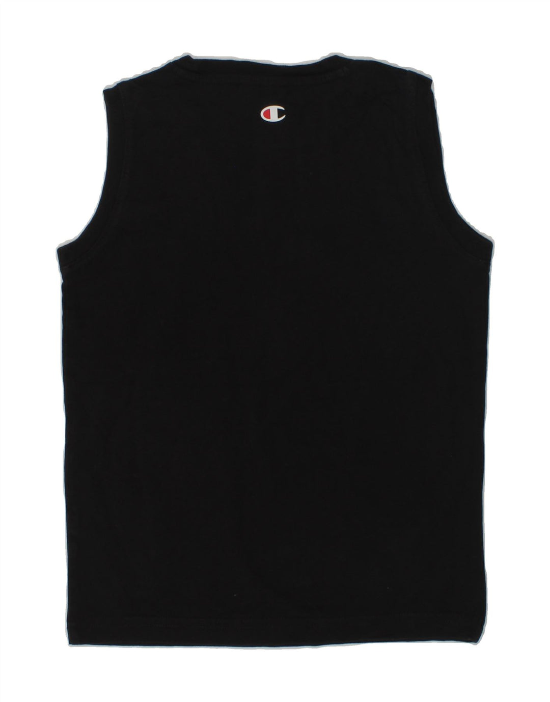 CHAMPION Boys Graphic Vest Top 5-6 Years XS Black Vintage Champion and Second-Hand Champion from Messina Hembry 
