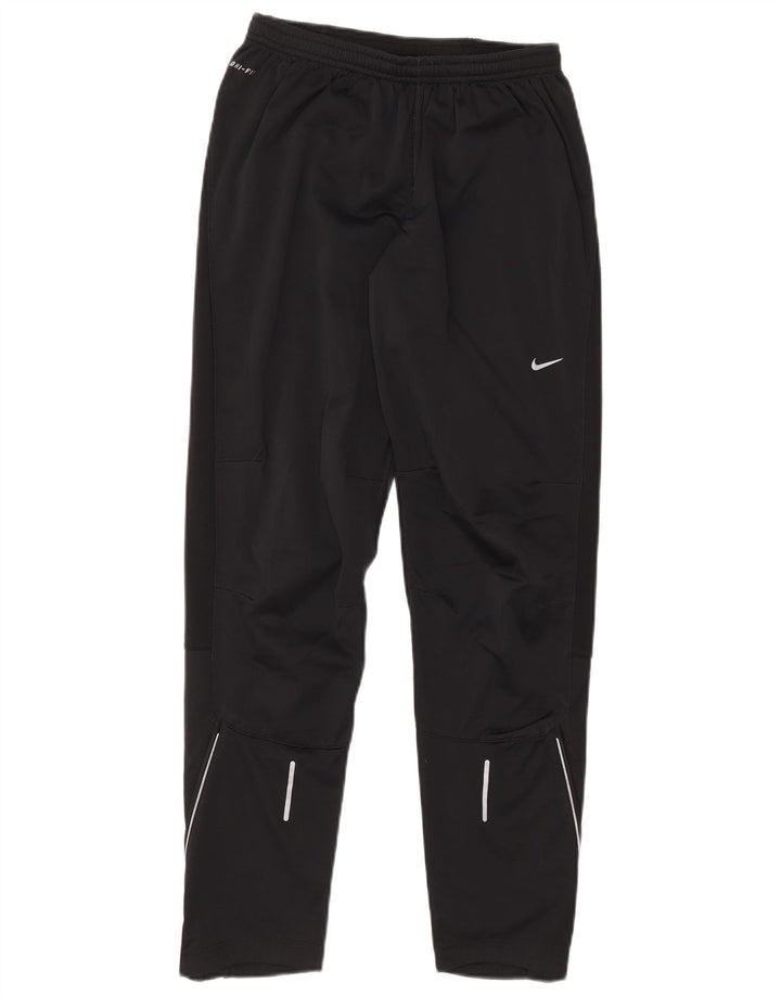 Nike Mens Dri Fit Tracksuit Trousers Small  Black Polyester