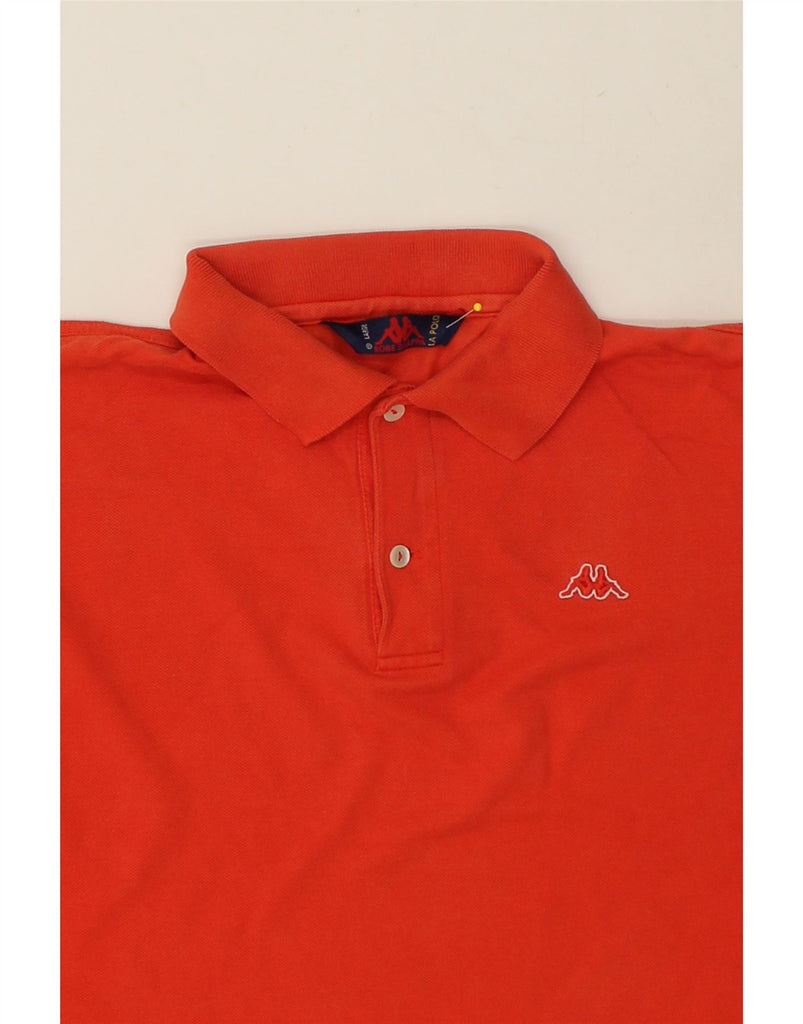 KAPPA Mens Polo Shirt Large Red Cotton | Vintage Kappa | Thrift | Second-Hand Kappa | Used Clothing | Messina Hembry 