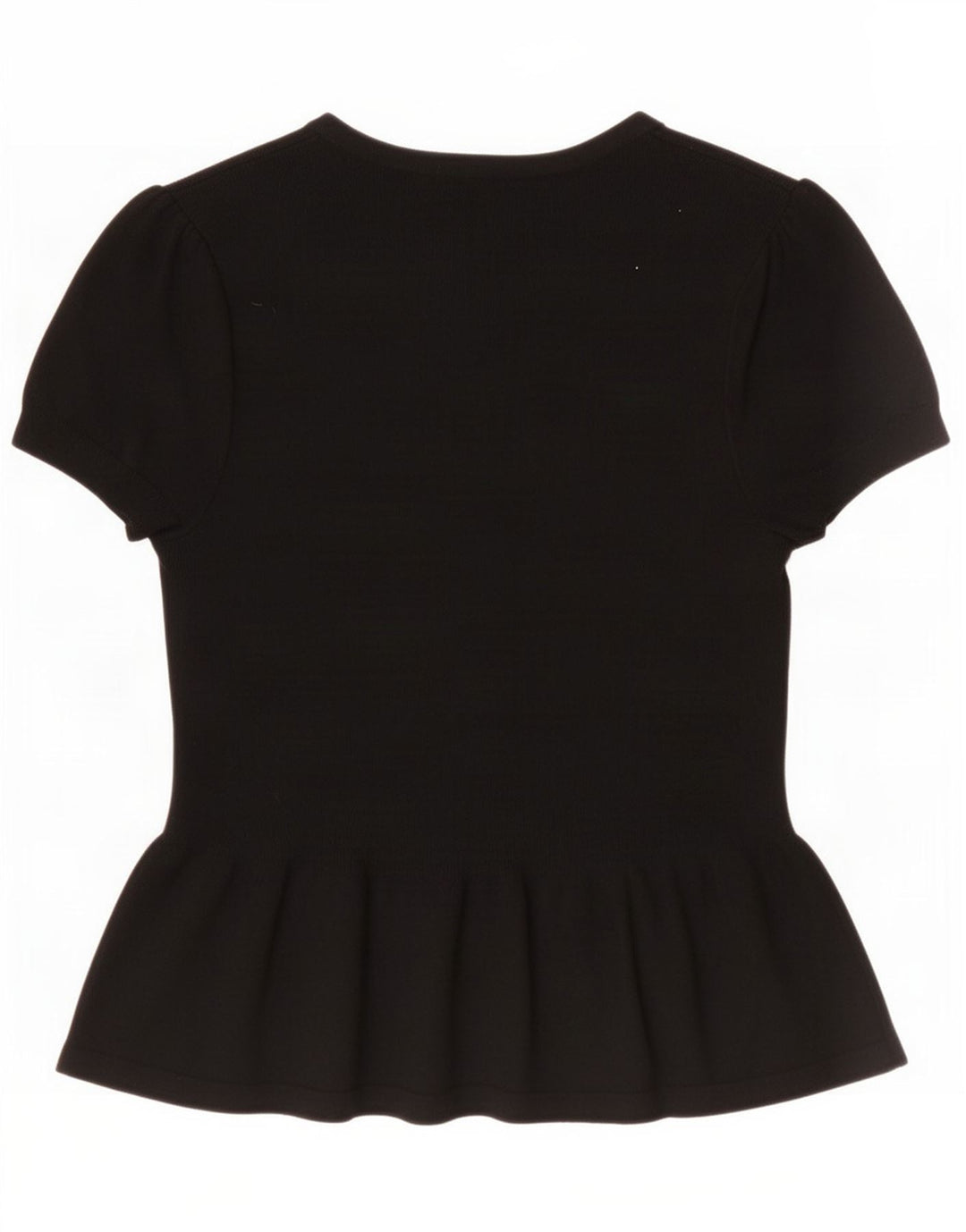 Marks & Spencer Womens Short Sleeve Cardigan Top UK 8 Small Black