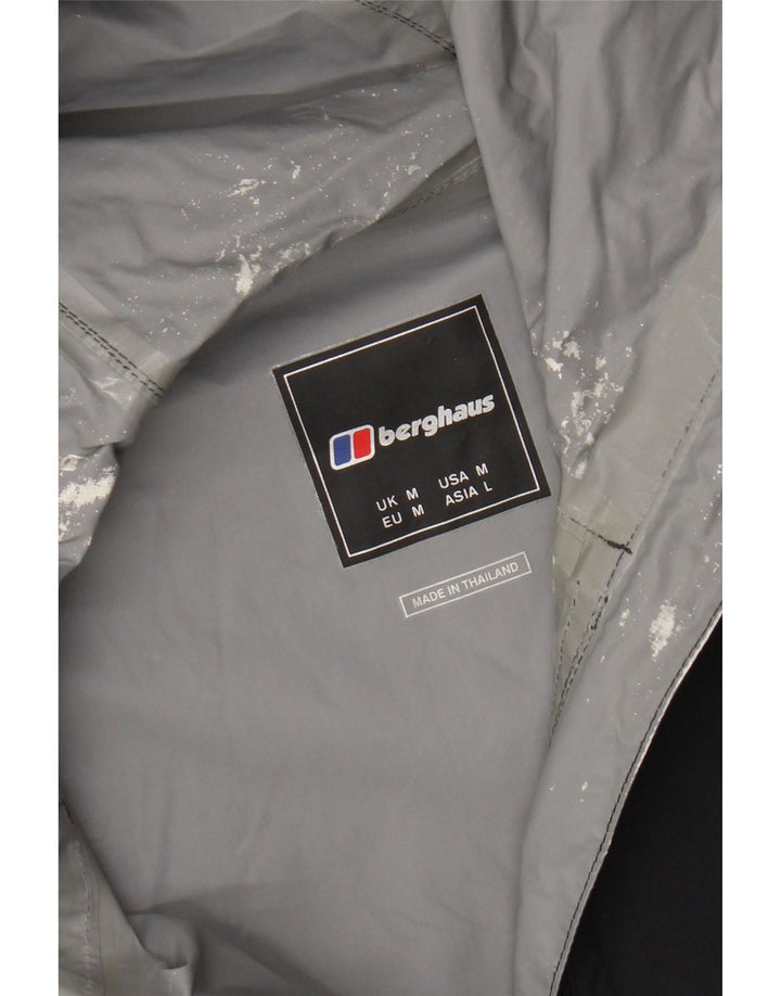 Berghaus Mens Hooded Windbreaker Jacket UK 38 Medium Black Polyamide