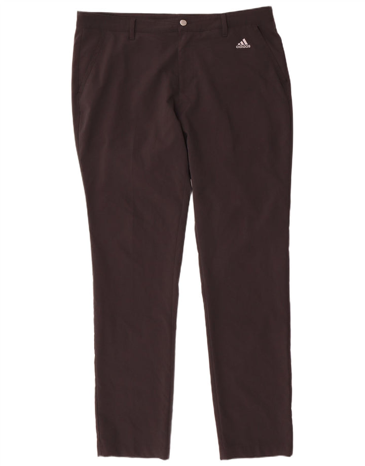 Adidas Mens Slim Chino Trousers W38 L34 Black