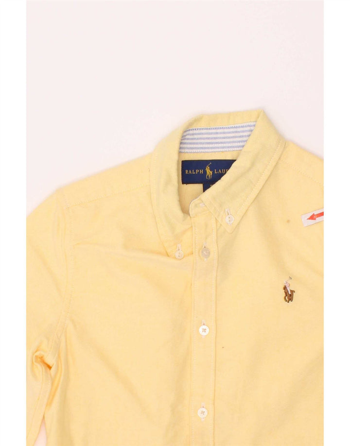 Ralph Lauren Boys Shirt 4-5 Years Yellow Cotton