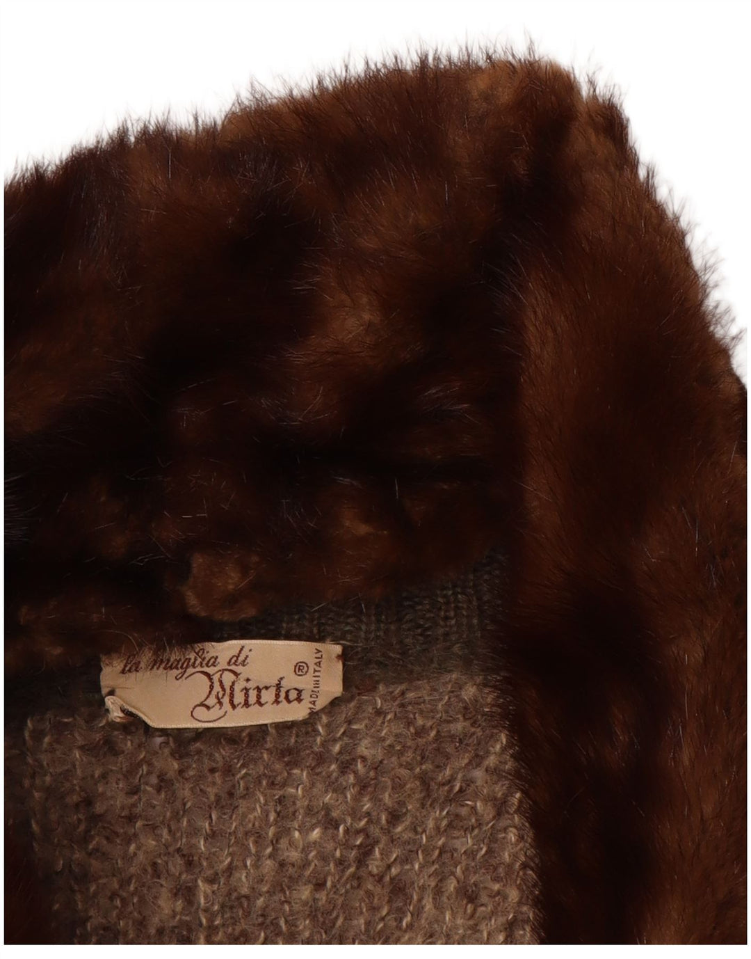 VINTAGE Womens Cardigan Sweater UK 18 XL Brown