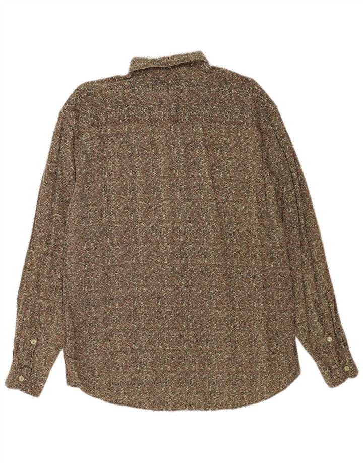 Wampum Mens Shirt Large Khaki Paisley