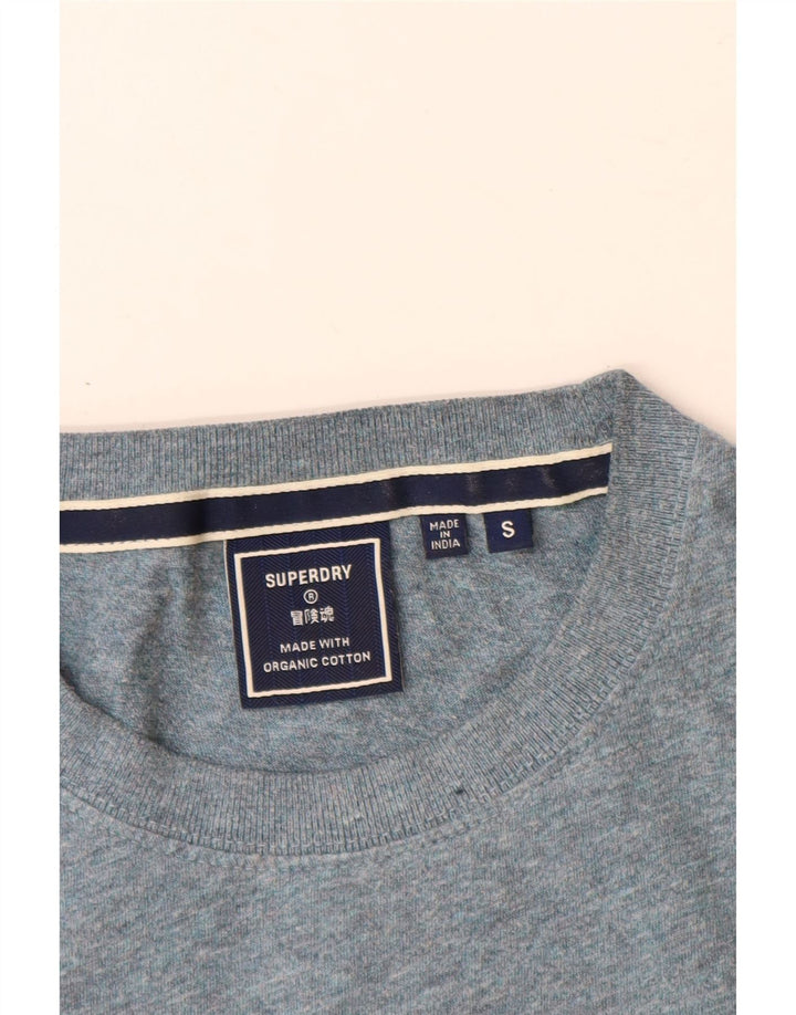 Superdry Mens T-Shirt Top Small Blue Cotton