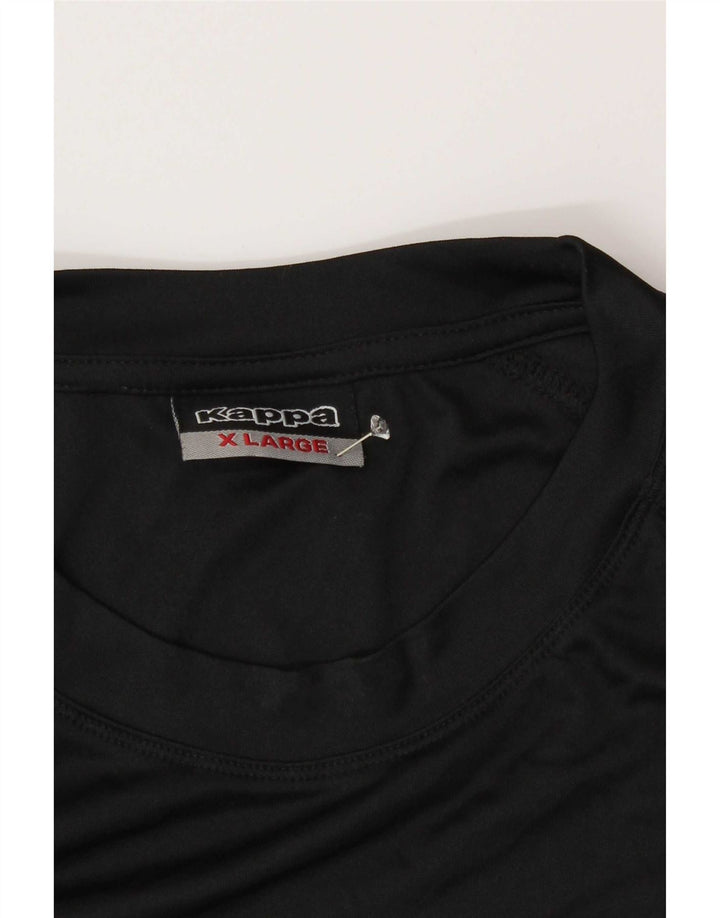 Kappa Mens Graphic T-Shirt Top XL Black