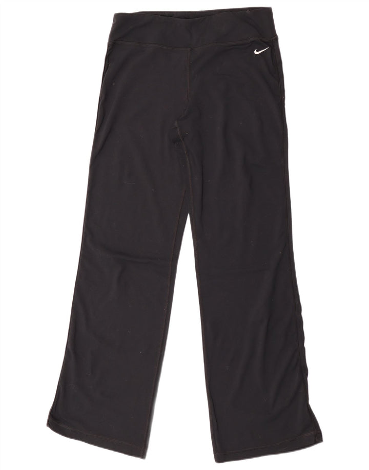 Nike Womens Dri Fit Tracksuit Trousers UK 14 Medium  Black