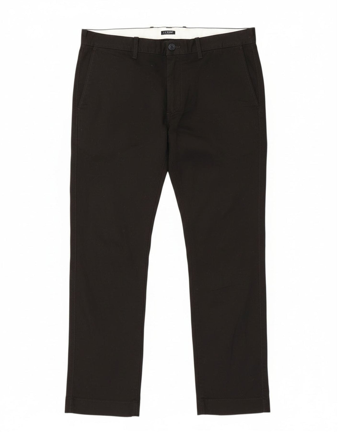 J. Crew Mens Flex Slim Suit Trousers W34 L30 Black Cotton