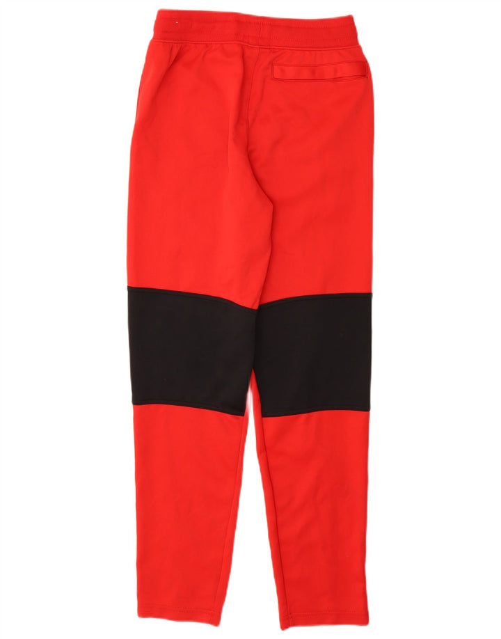NIKE Boys Tracksuit Trousers 13-14 Years XL  Red Colourblock Polyester