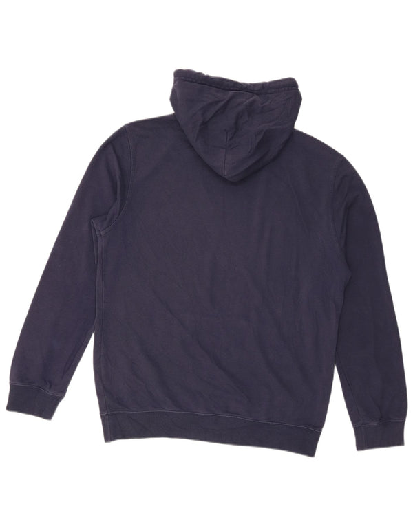 Champion Mens Rochester Graphic Hoodie Jumper Medium Navy Blue Cotton