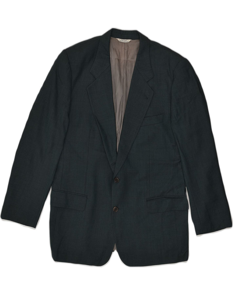 HUGO BOSS Mens 2 Button Blazer Jacket UK 38 Medium Green | Vintage Hugo Boss | Thrift | Second-Hand Hugo Boss | Used Clothing | Messina Hembry 