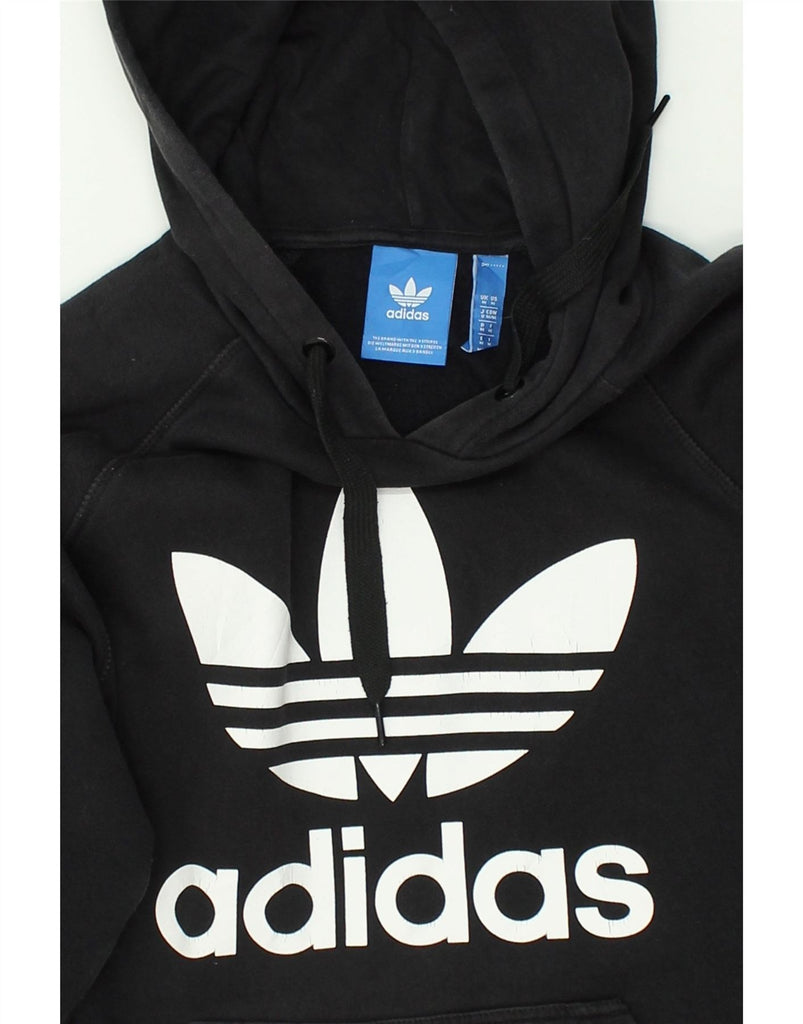 ADIDAS Mens Graphic Hoodie Jumper Medium Black Polyester | Vintage Adidas | Thrift | Second-Hand Adidas | Used Clothing | Messina Hembry 