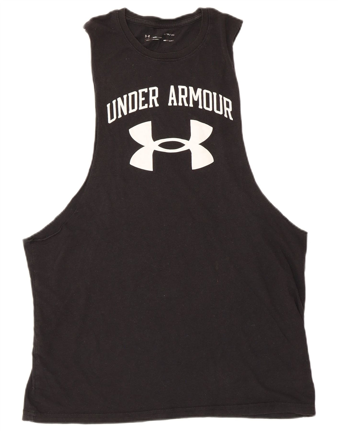 Under Armour Mens Heat Gear Graphic Vest Top Medium Black