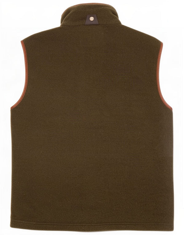 Schoffel Mens Fleece Gilet UK 40 Large Khaki Polyester