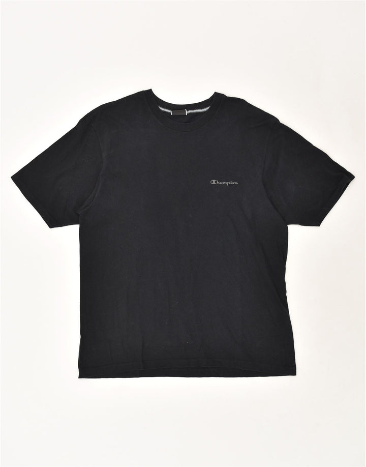 CHAMPION Mens Vintage T-Shirt Top Large Black Cotton Vintage Champion and Second-Hand Champion from Messina Hembry 