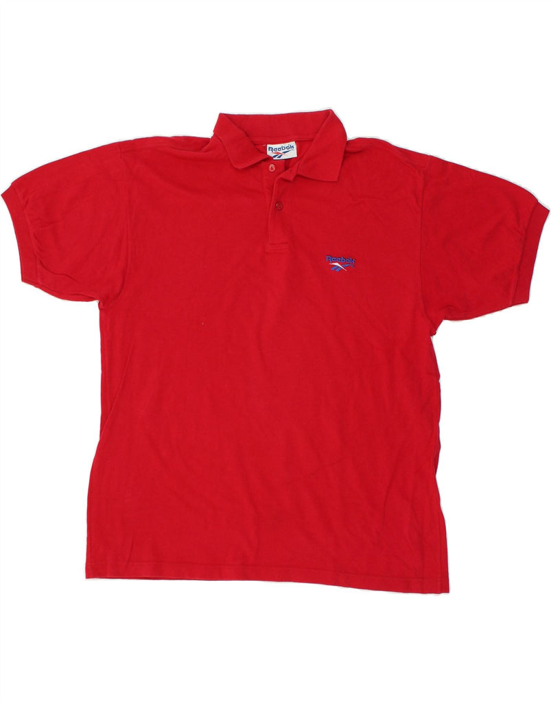 REEBOK Mens Polo Shirt Large Red Cotton | Vintage Reebok | Thrift | Second-Hand Reebok | Used Clothing | Messina Hembry 