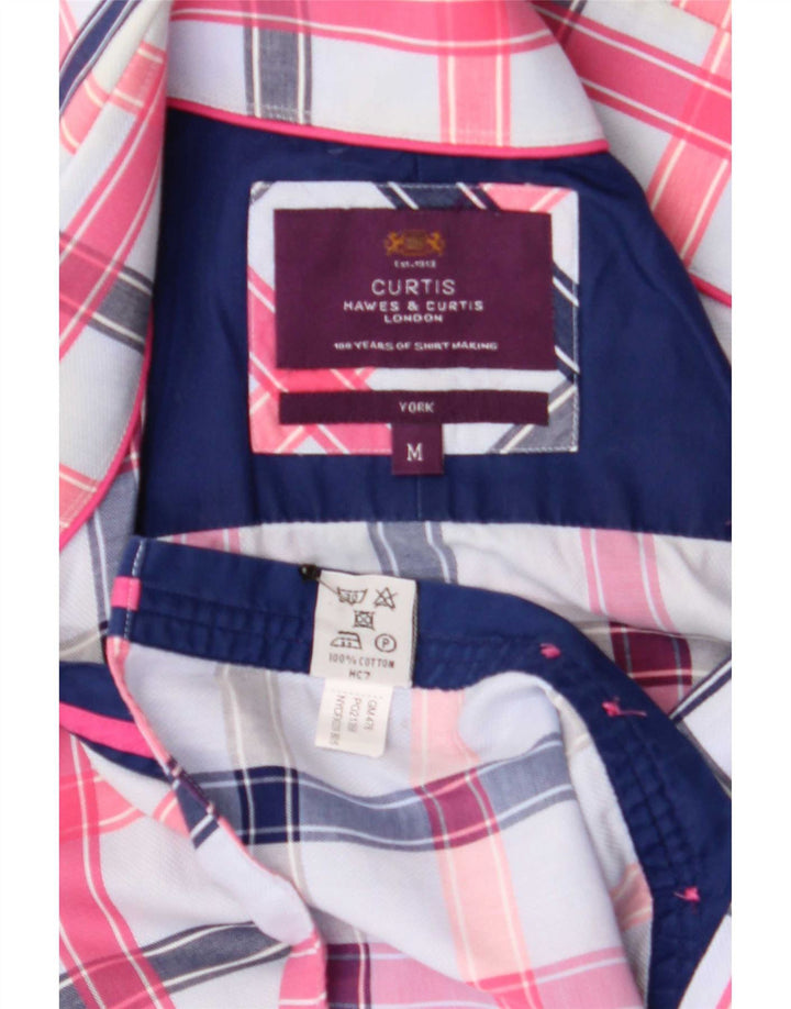 Hawes & Curtis Mens Shirt Medium Multicoloured Check Cotton