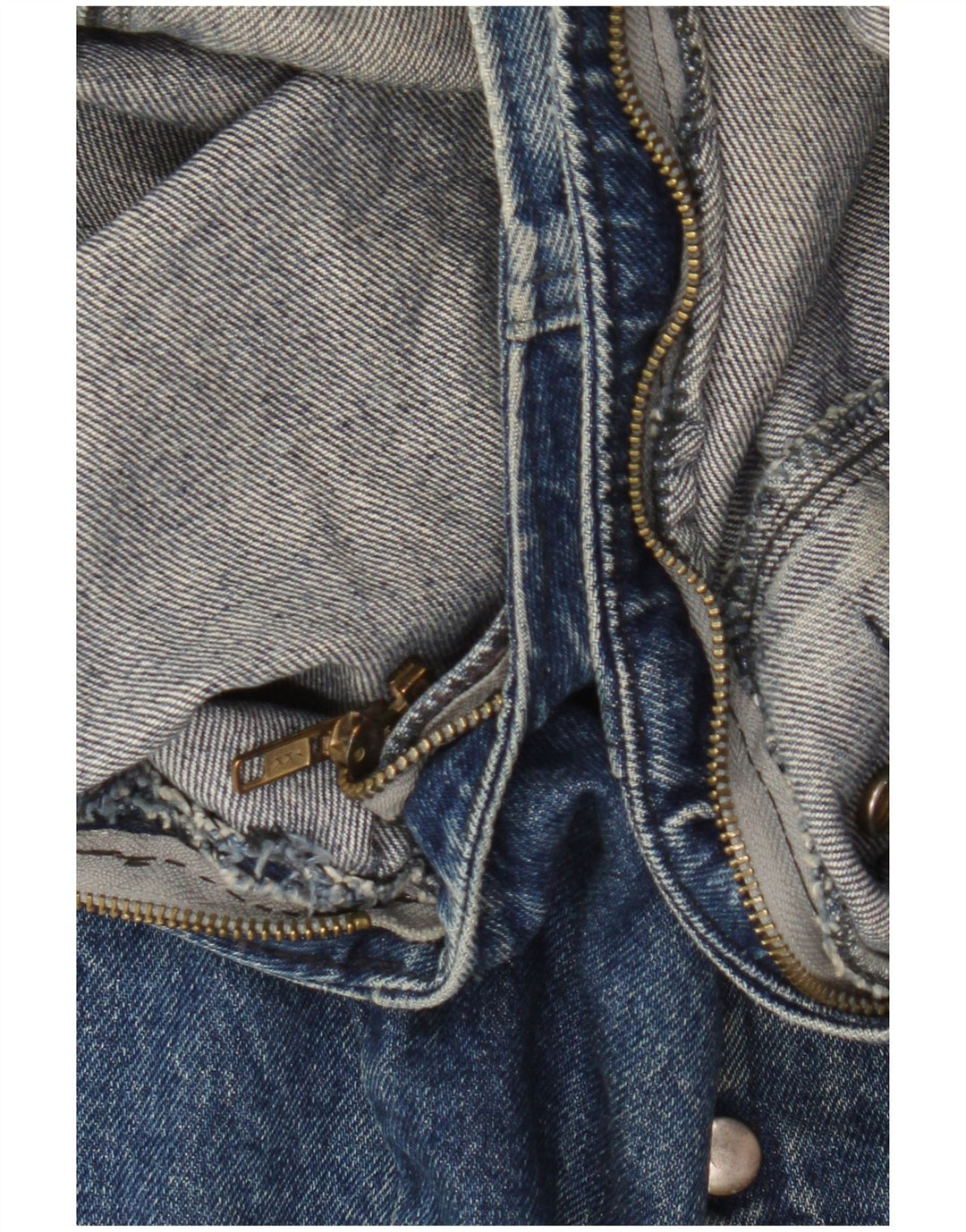 Vintage Mens Denim Gilet UK 42 XL Blue