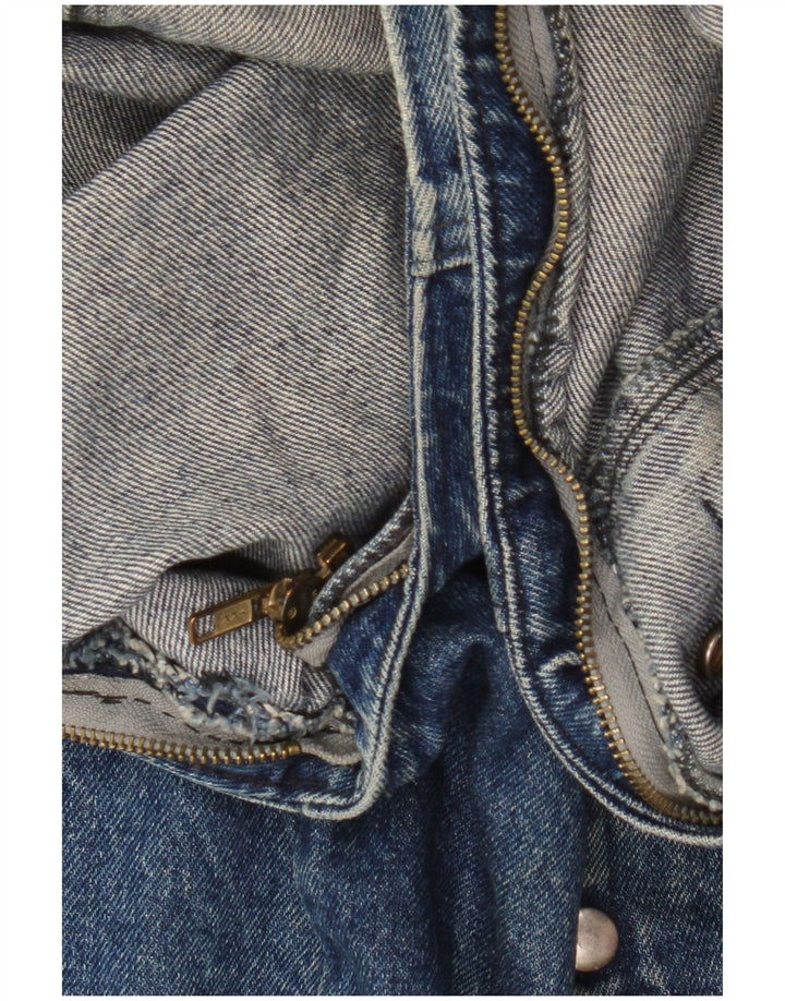 Vintage Mens Denim Gilet UK 42 XL Blue