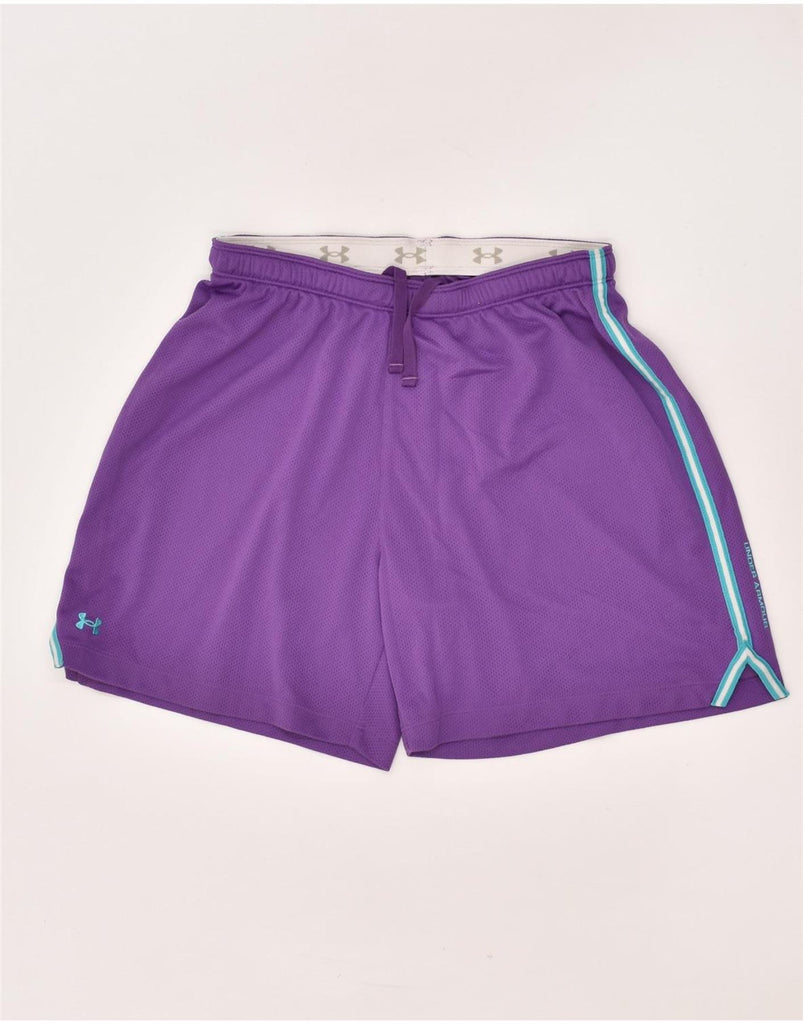 UNDER ARMOUR Mens Heat Gear Sport Shorts Medium Purple Polyester | Vintage Under Armour | Thrift | Second-Hand Under Armour | Used Clothing | Messina Hembry 