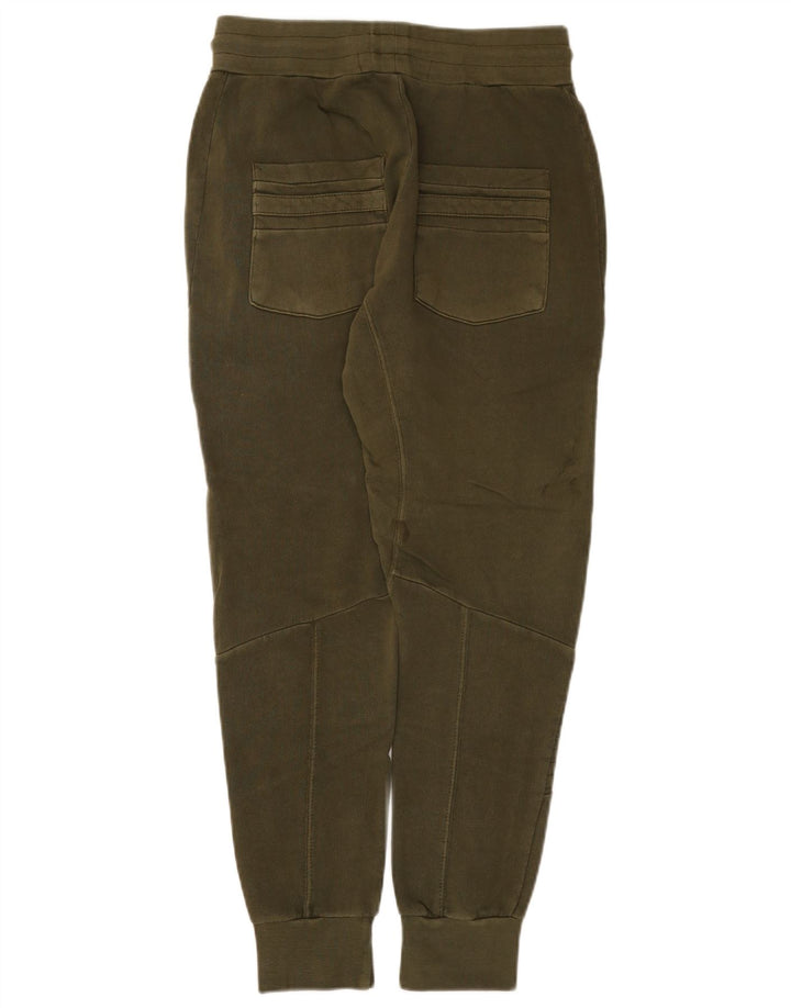 Zara Mens Tracksuit Trousers Joggers Medium Khaki Cotton