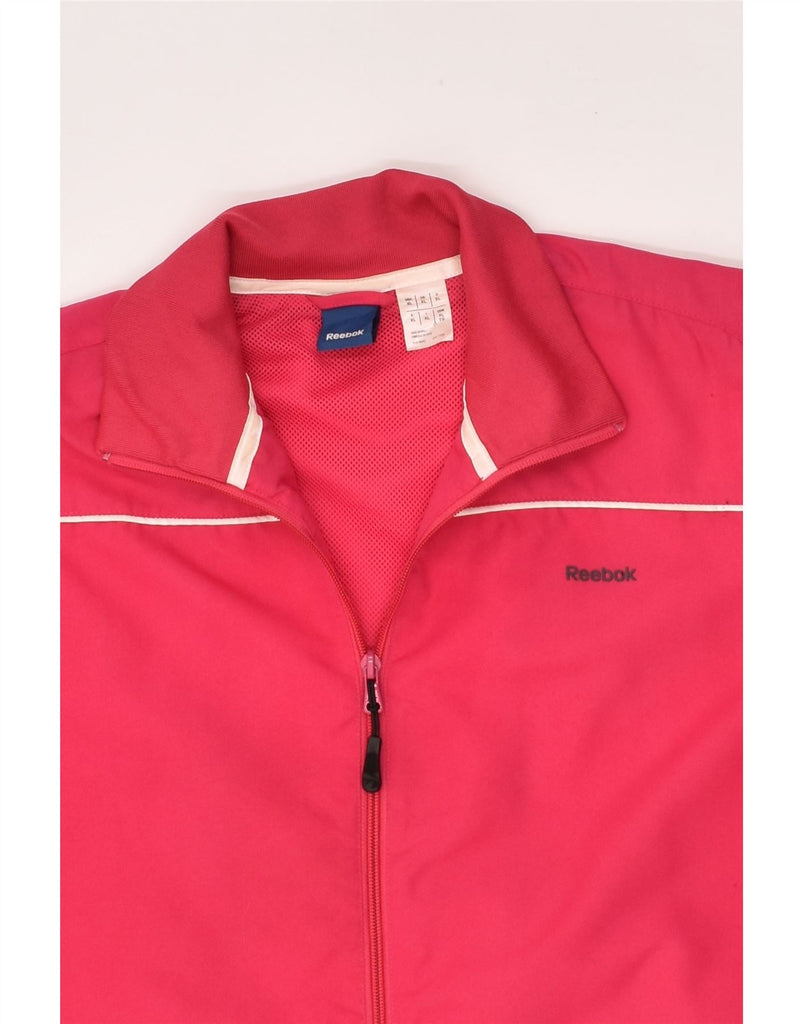 REEBOK Mens Tracksuit Top Jacket XL Red Polyester | Vintage Reebok | Thrift | Second-Hand Reebok | Used Clothing | Messina Hembry 