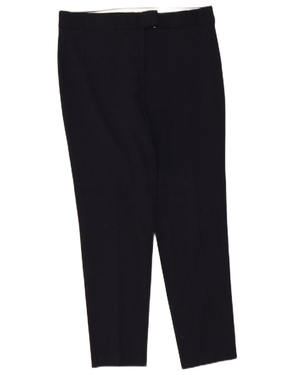 Marks & Spencer Womens Suit Trousers UK 10 Small W32 L27 Navy Blue