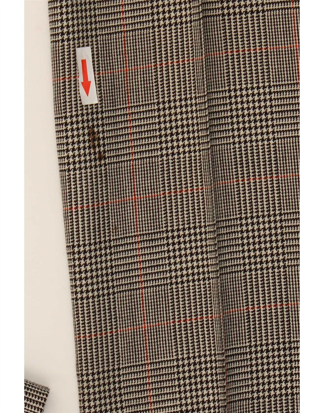 Zara Womens Bootcut Suit Trousers EU 38 Small W28 L32 Grey Houndstooth Wool