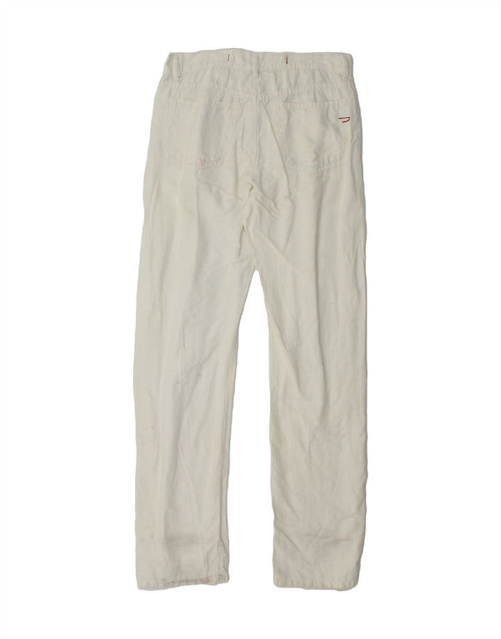 DIESEL Womens Straight Jeans W31 L33  White Cotton Vintage Diesel and Second-Hand Diesel from Messina Hembry 