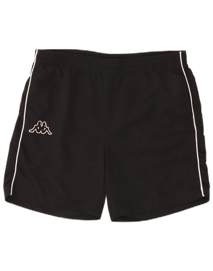 KAPPA Mens Sport Shorts Large  Black Polyester