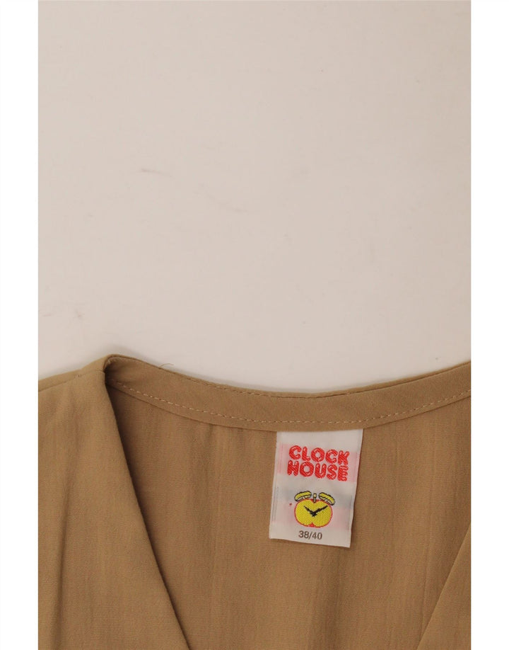 CLOCK HOUSE Womens A-Line Dress EU 38/40 Medium Beige Polyester