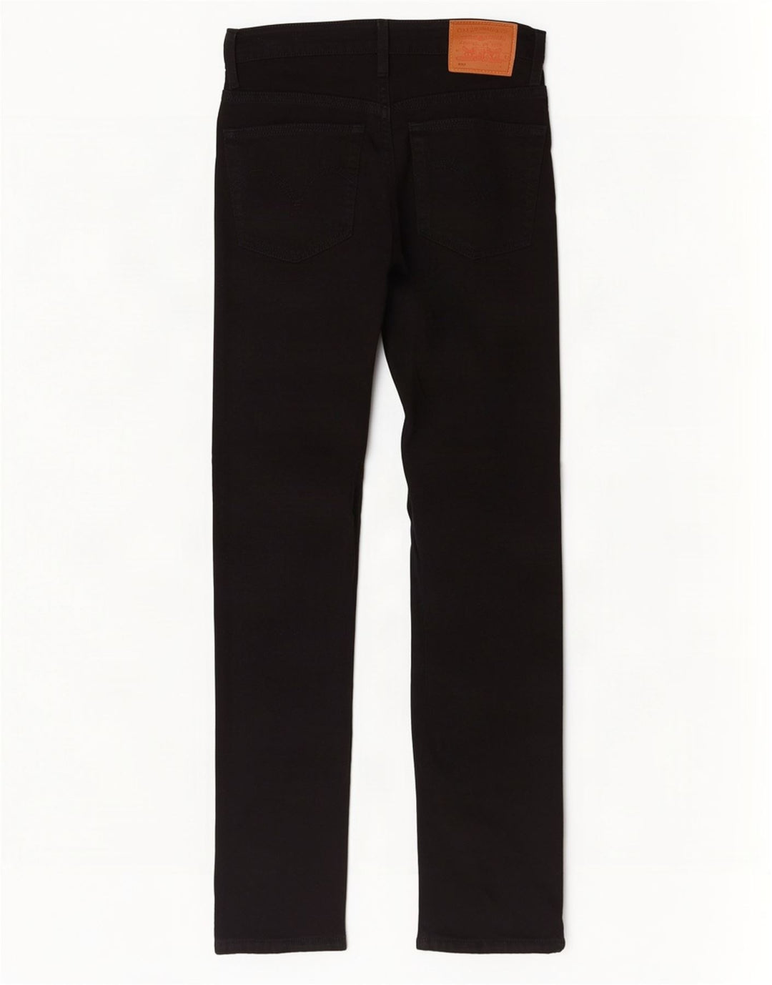 Levi's Womens 501 Straight Jeans W25 L30 Black Cotton