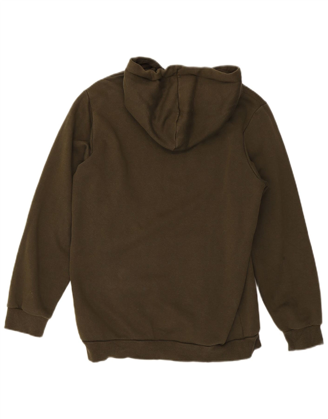 PUMA Mens Graphic Hoodie Jumper Small Khaki Cotton