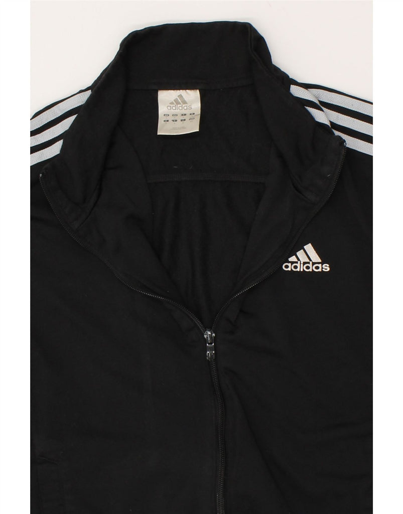 ADIDAS Mens Tracksuit Top Jacket Small Black Polyester | Vintage Adidas | Thrift | Second-Hand Adidas | Used Clothing | Messina Hembry 