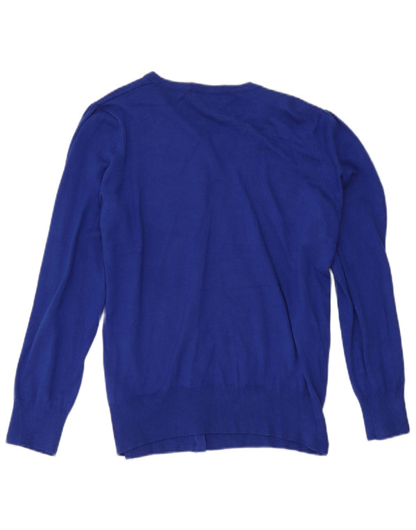 Marks & Spencer Womens Cardigan Sweater UK 22 3XL Blue Viscose