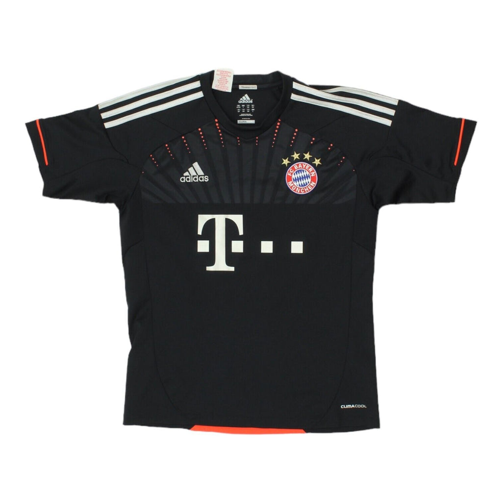 Bayern Munich 2012-13 Adidas Boys Black Third Shirt | Football Sportswear VTG | Vintage Messina Hembry | Thrift | Second-Hand Messina Hembry | Used Clothing | Messina Hembry 