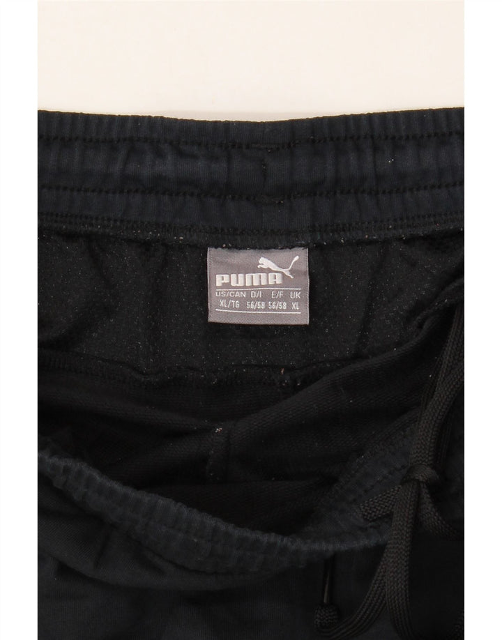 Puma Mens Graphic Tracksuit Trousers Joggers XL  Black