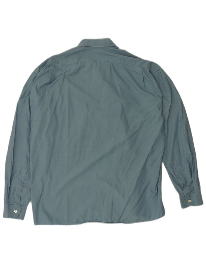 Byblos Mens Shirt Size 48 2XL Blue Cotton