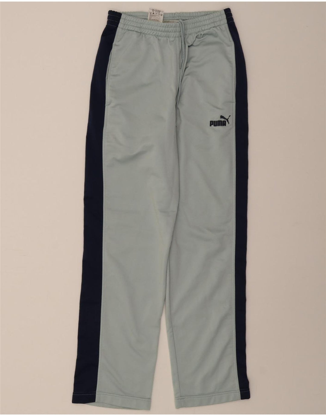 PUMA Womens Tracksuit Trousers UK 12 Medium  Blue Colourblock Polyester Vintage Puma and Second-Hand Puma from Messina Hembry 