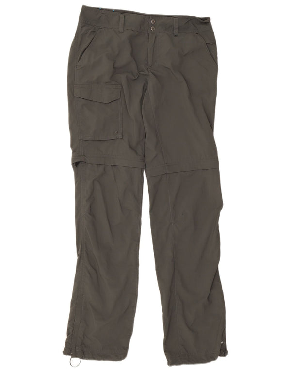 Columbia Womens Omni-Shade Hiking Cargo Trousers US 6 Medium W30 L32 Grey