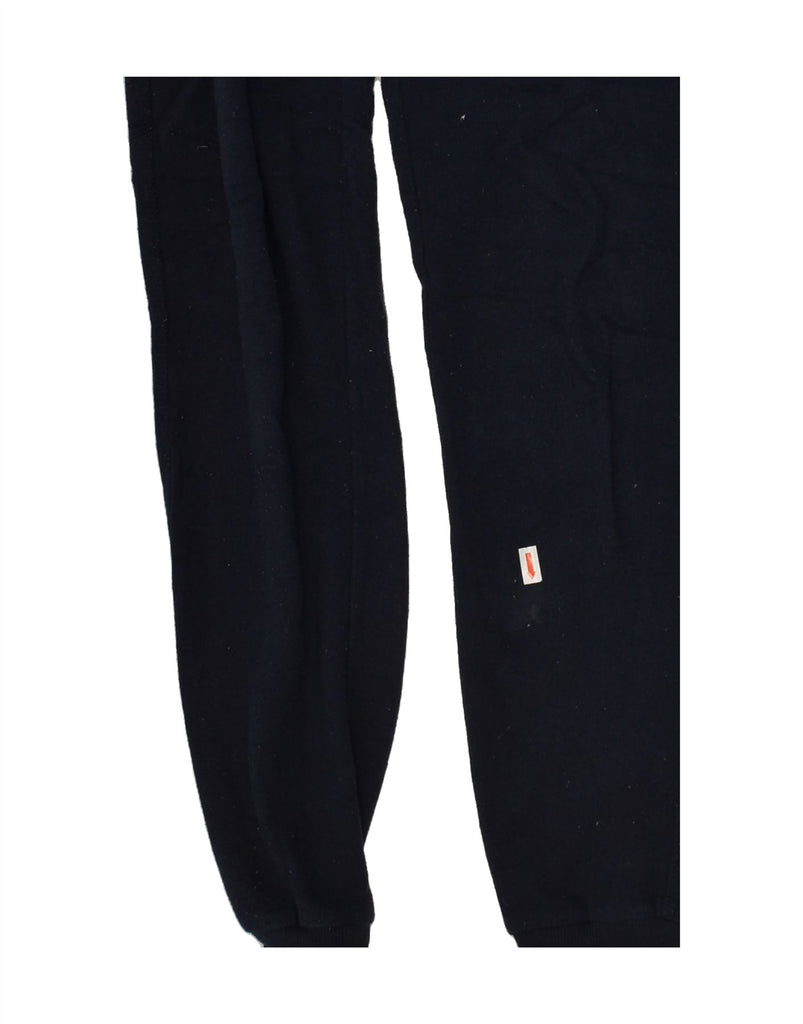 BENETTON Womens Tracksuit Trousers Joggers UK 10 Small Navy Blue Cotton | Vintage Benetton | Thrift | Second-Hand Benetton | Used Clothing | Messina Hembry 