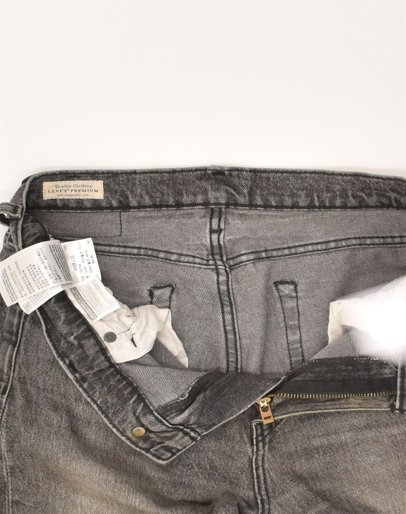 LEVI'S Womens Slim Jeans W29 L32 Grey Cotton | Vintage Levi's | Thrift | Second-Hand Levi's | Used Clothing | Messina Hembry 