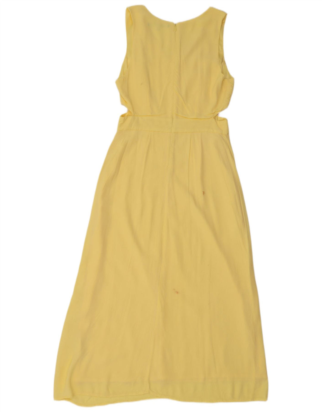 French Connection Womens Sleeveless Maxi Dress UK 12 Medium  Yellow Viscose