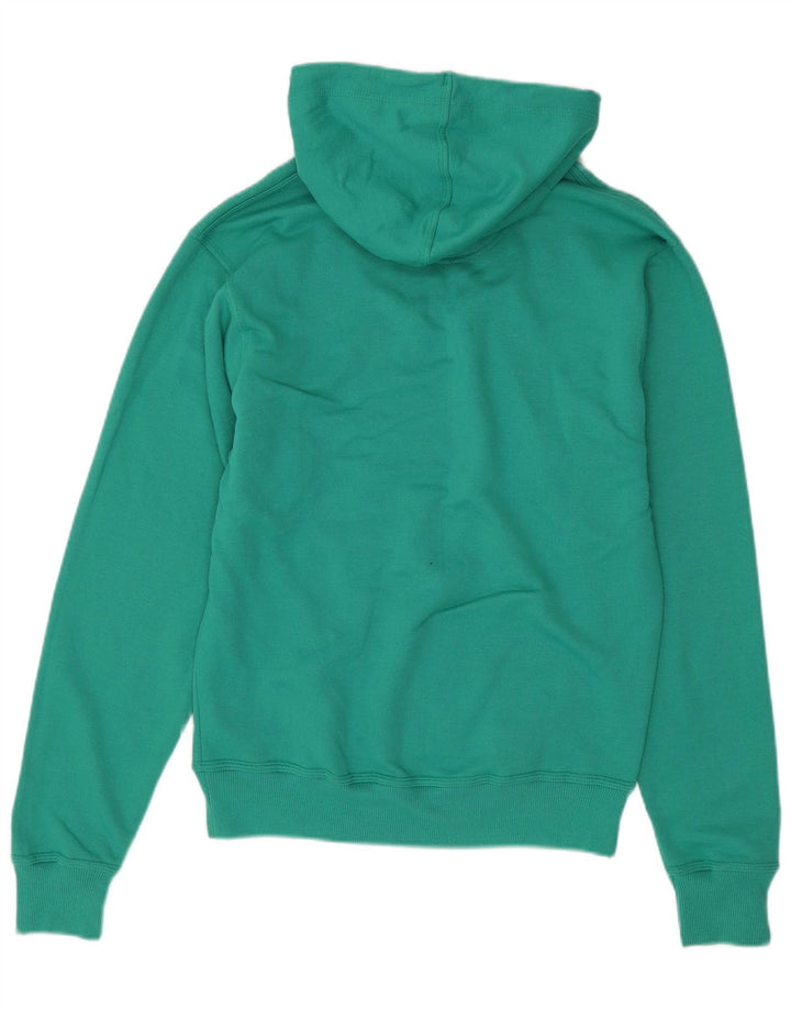 Champion Mens Hoodie Jumper Small Green Cotton