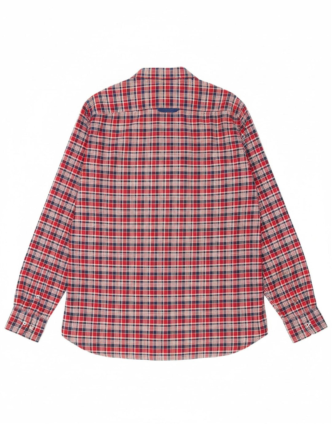 TOMMY HILFIGER Mens Custom Fit Shirt Large Red Check Cotton